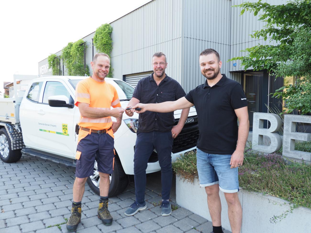 Uebergabe Werkdienstfahrzeug